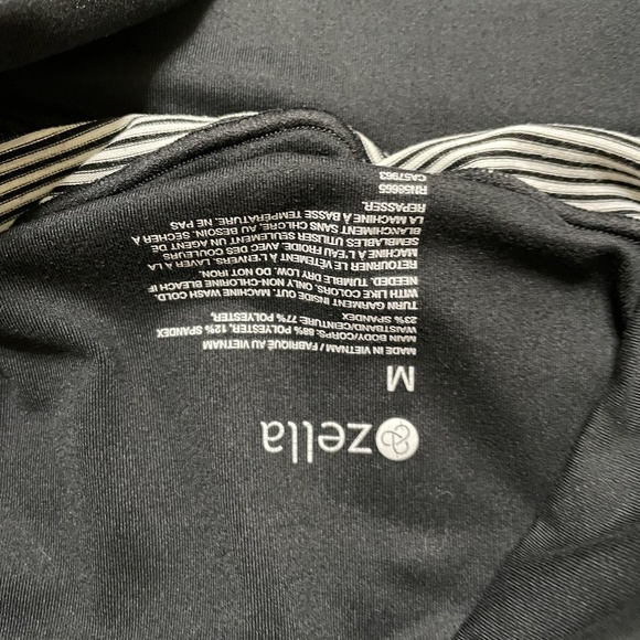 Zella Live In Maternity Crop Legging Stripe M - Picture 2 of 3